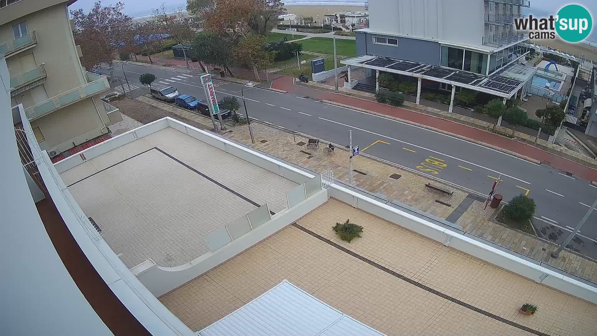 Riccione webcam playa y jardines La Malfa – Playa Bagni Oreste 115