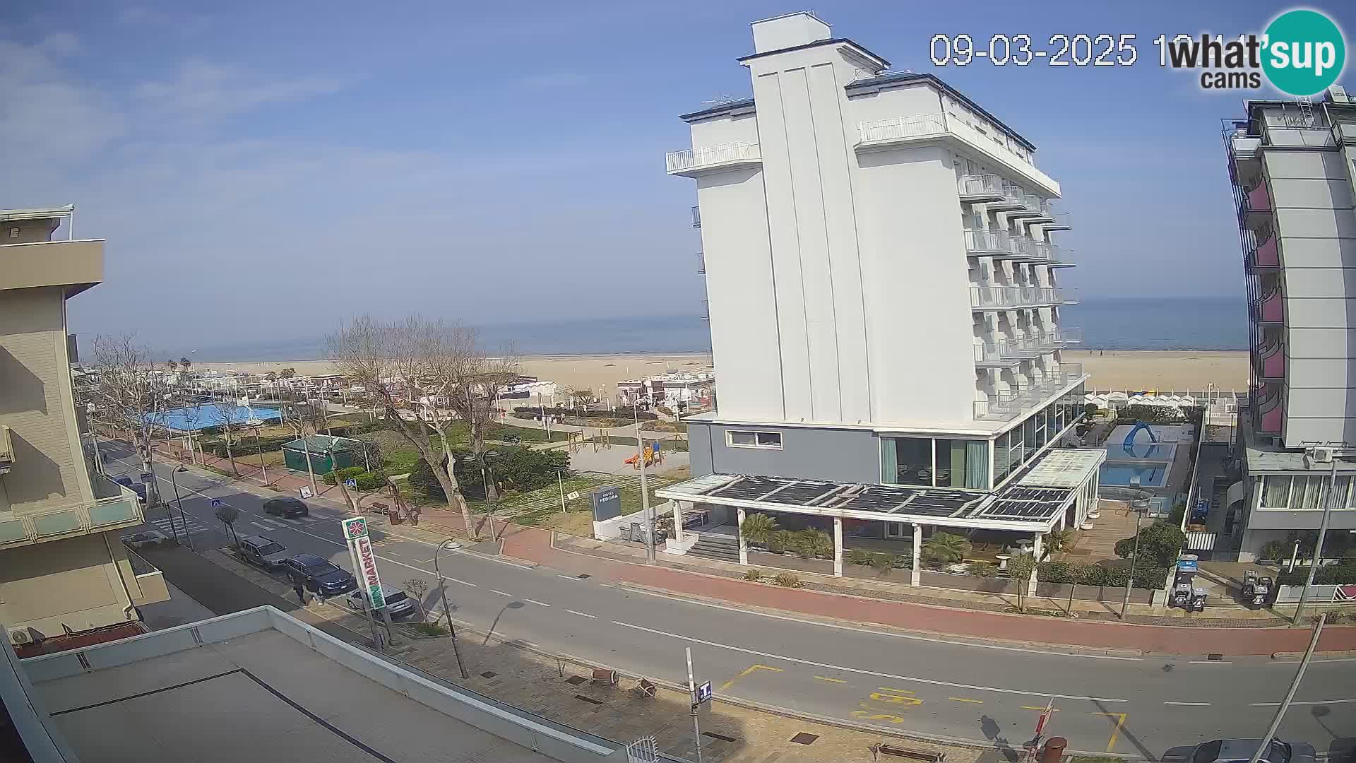 Riccione Webcam Strand und Gärten La Malfa – Bagni Oreste Strand 115