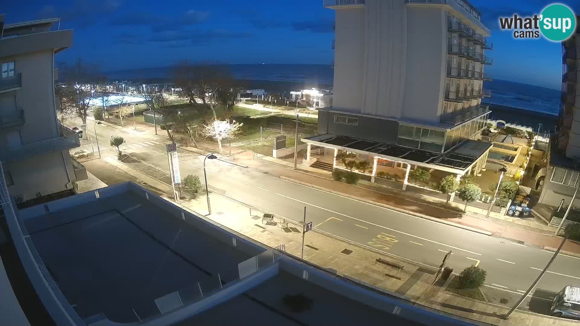 Riccione webcam plage et jardins La Malfa – Bagni Oreste plage 115