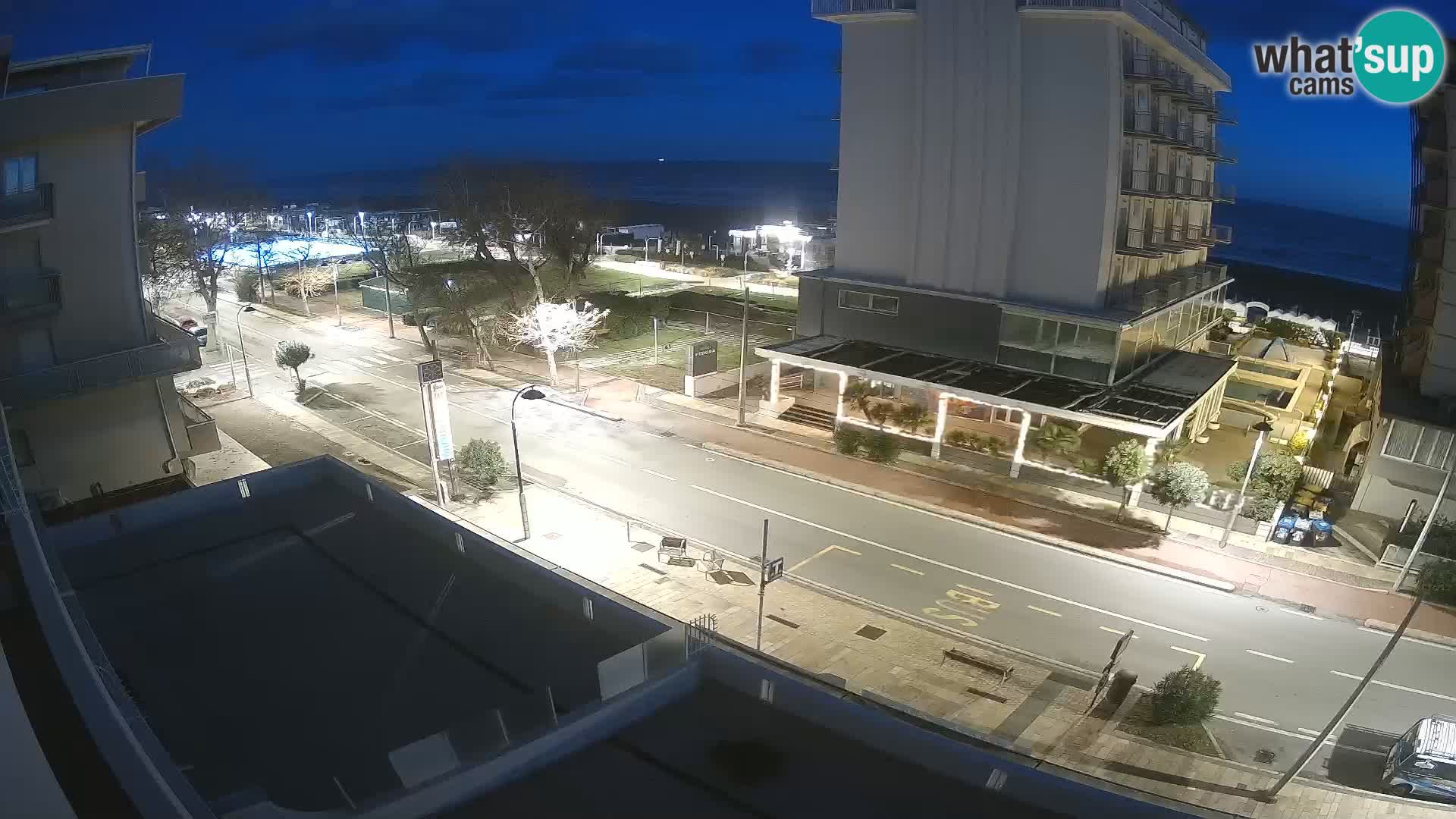 Riccione webcam playa y jardines La Malfa – Playa Bagni Oreste 115