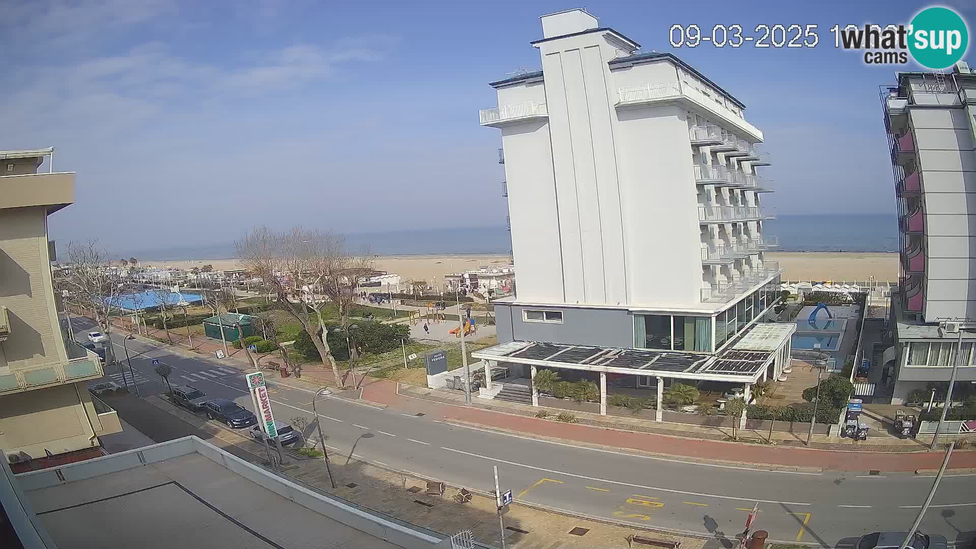 Riccione Webcam Strand und Gärten La Malfa – Bagni Oreste Strand 115