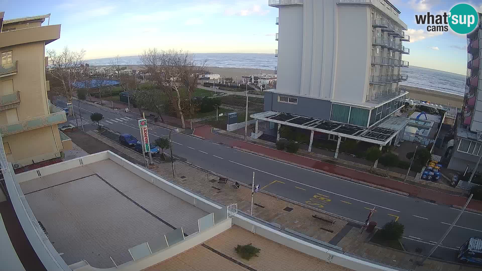 Riccione webcam spiaggia e giardini La Malfa – Bagni Oreste spiaggia 115