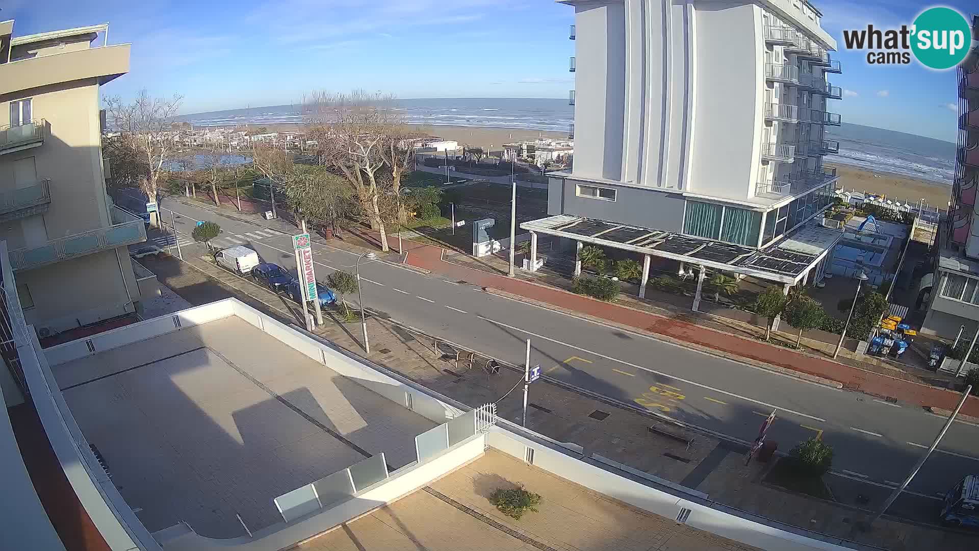 Riccione webcam playa y jardines La Malfa – Playa Bagni Oreste 115