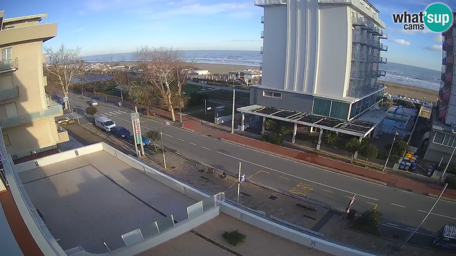 Riccione webcam playa y jardines La Malfa – Playa Bagni Oreste 115