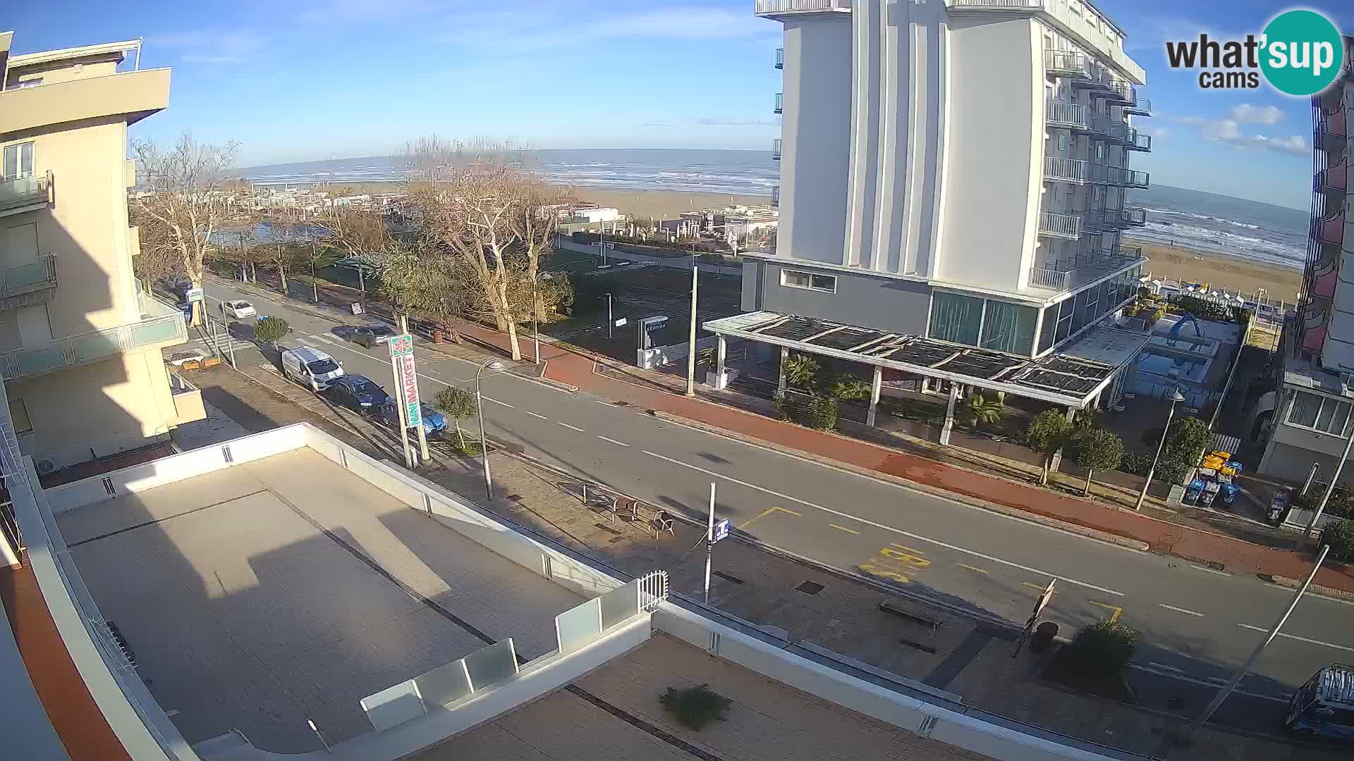 Riccione webcam plage et jardins La Malfa – Bagni Oreste plage 115