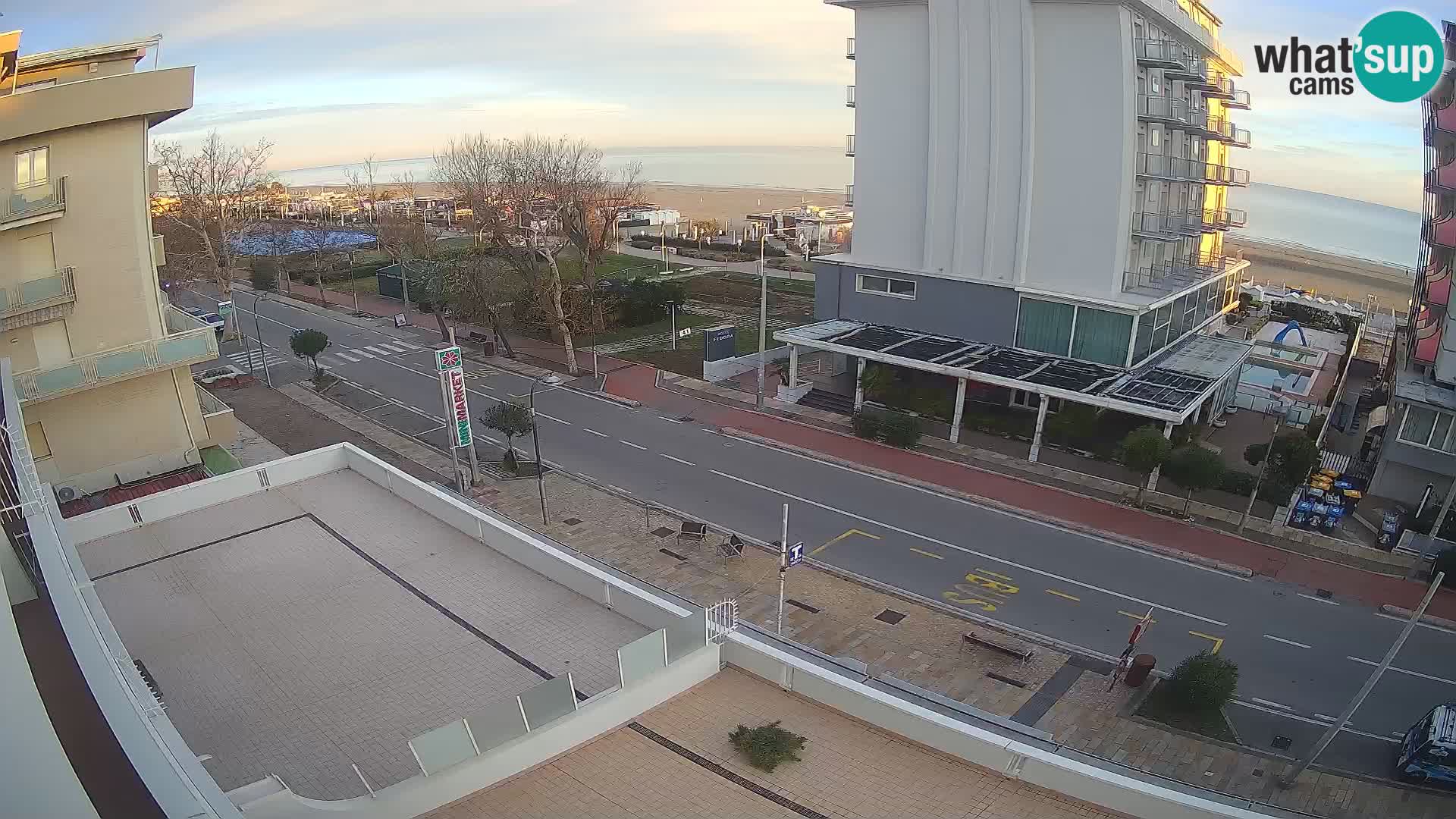 Riccione Webcam Strand und Gärten La Malfa – Bagni Oreste Strand 115