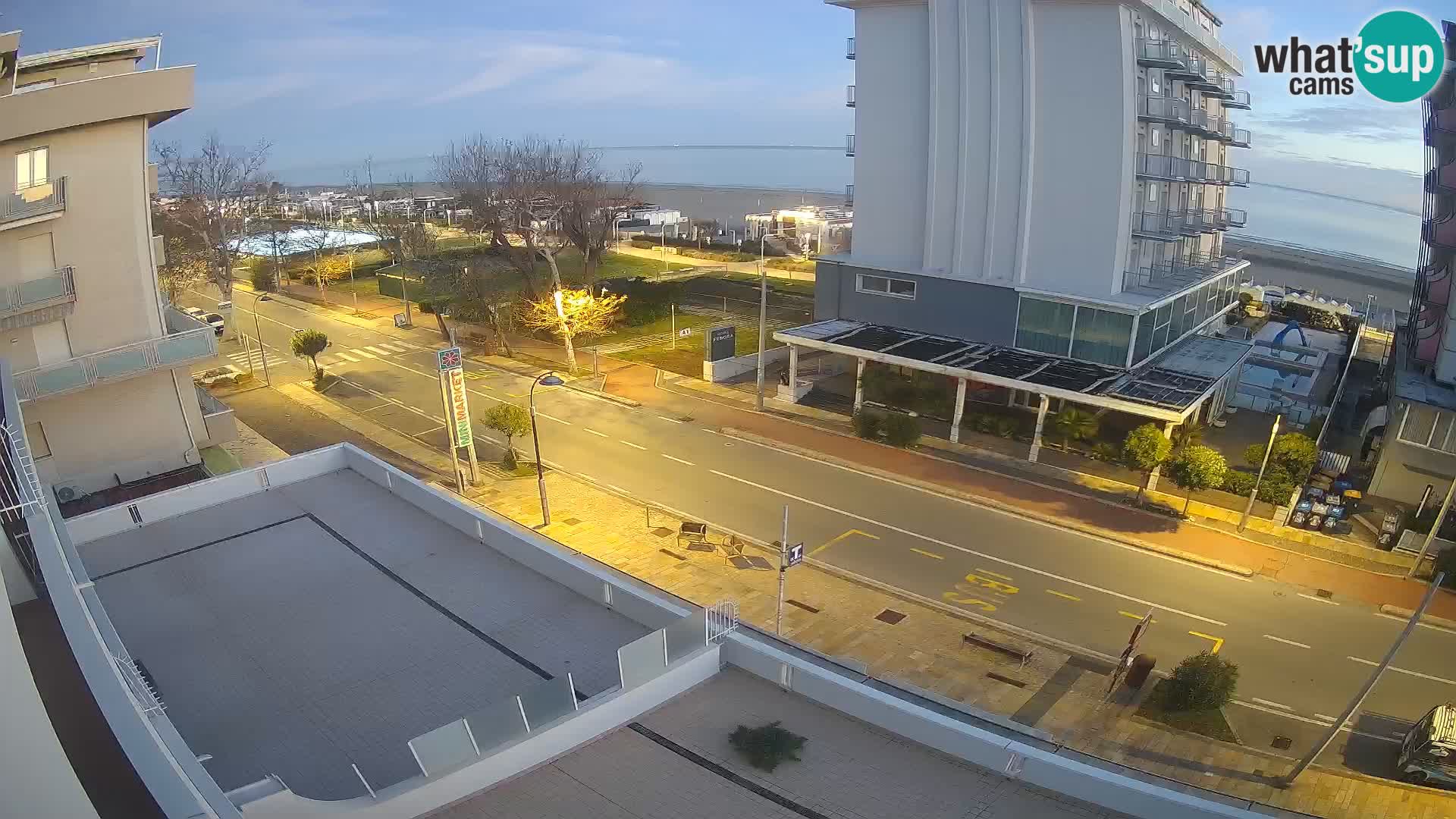 Riccione webcam spiaggia e giardini La Malfa – Bagni Oreste spiaggia 115