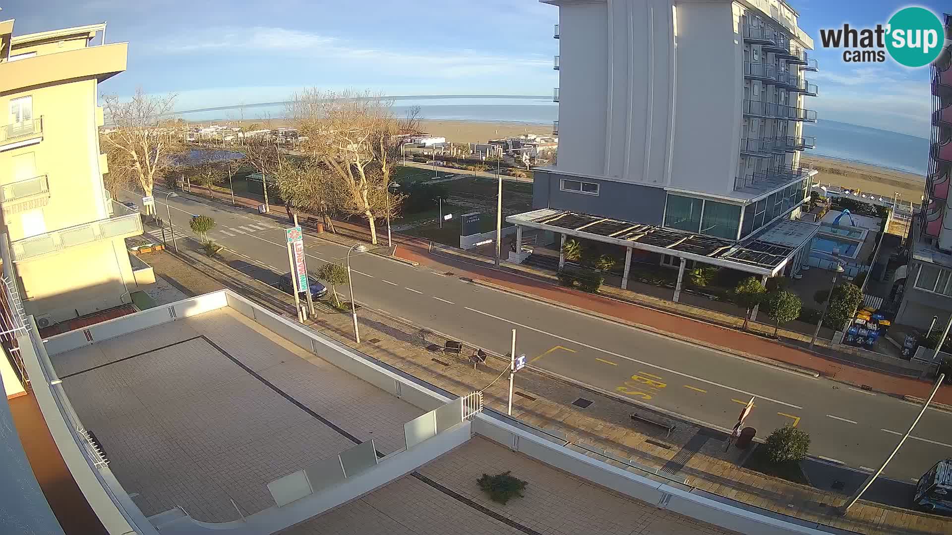 Riccione webcam playa y jardines La Malfa – Playa Bagni Oreste 115