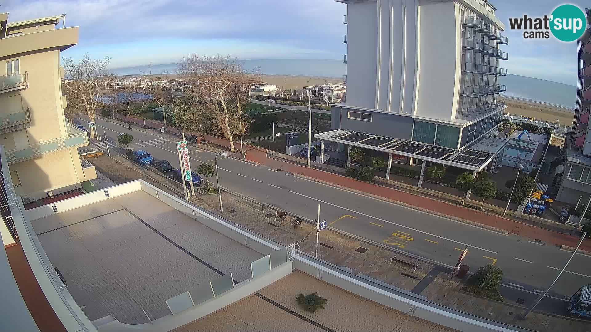 Riccione webcam playa y jardines La Malfa – Playa Bagni Oreste 115