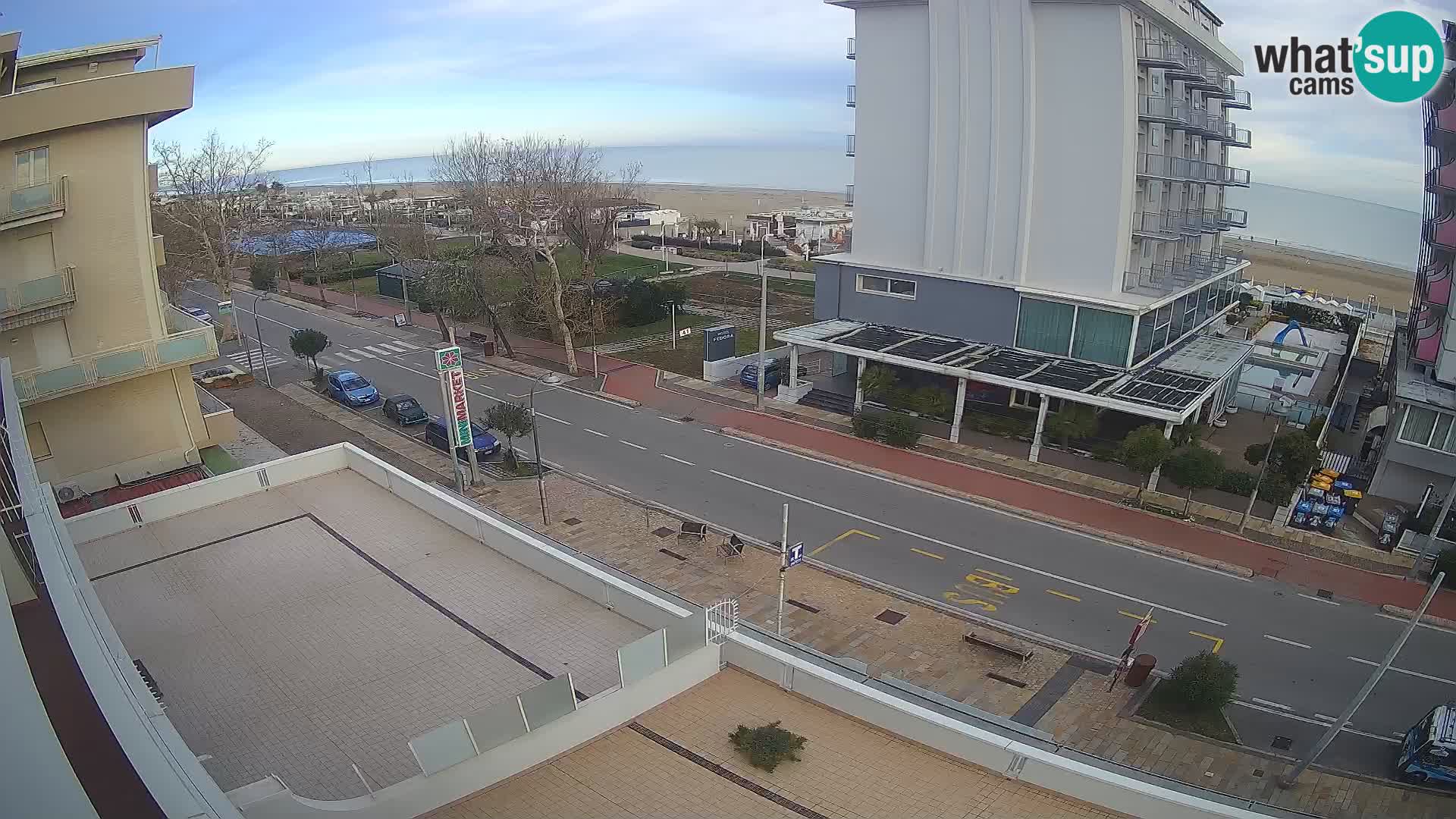 Riccione Webcam Strand und Gärten La Malfa – Bagni Oreste Strand 115