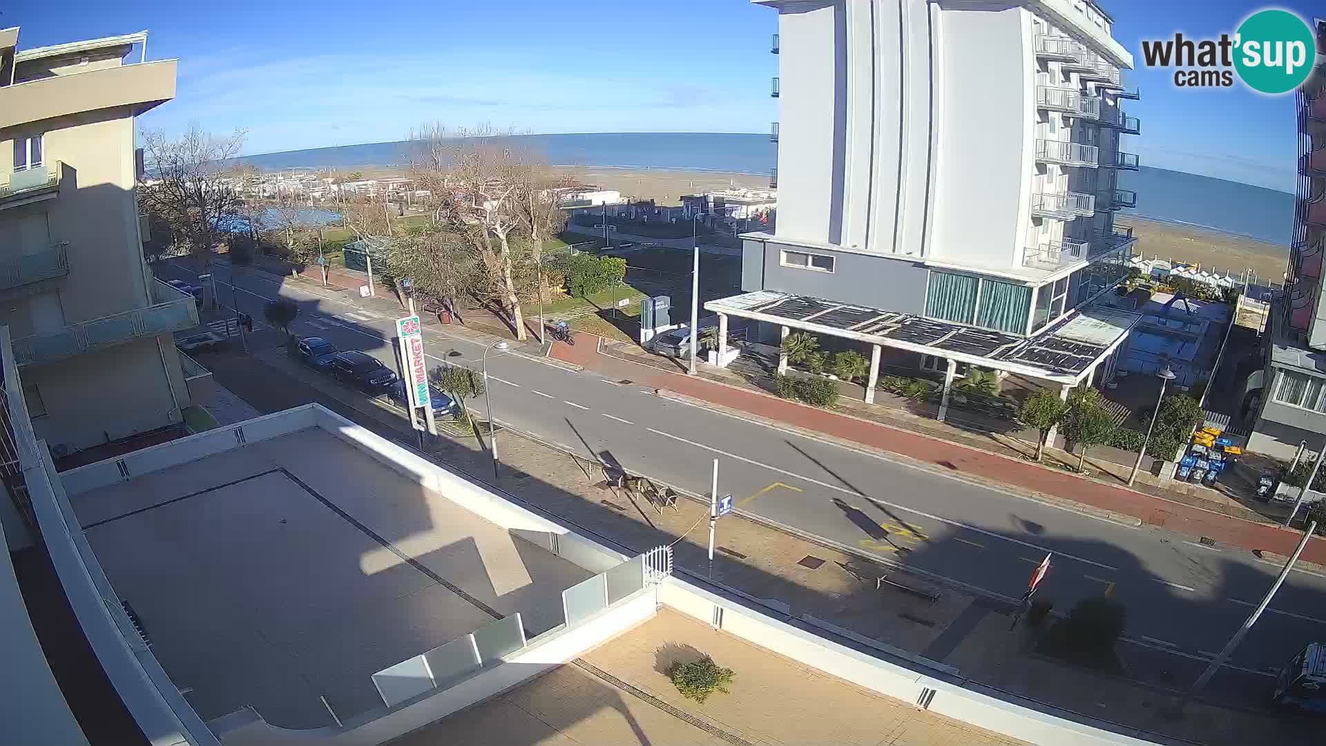 Riccione webcam plage et jardins La Malfa – Bagni Oreste plage 115