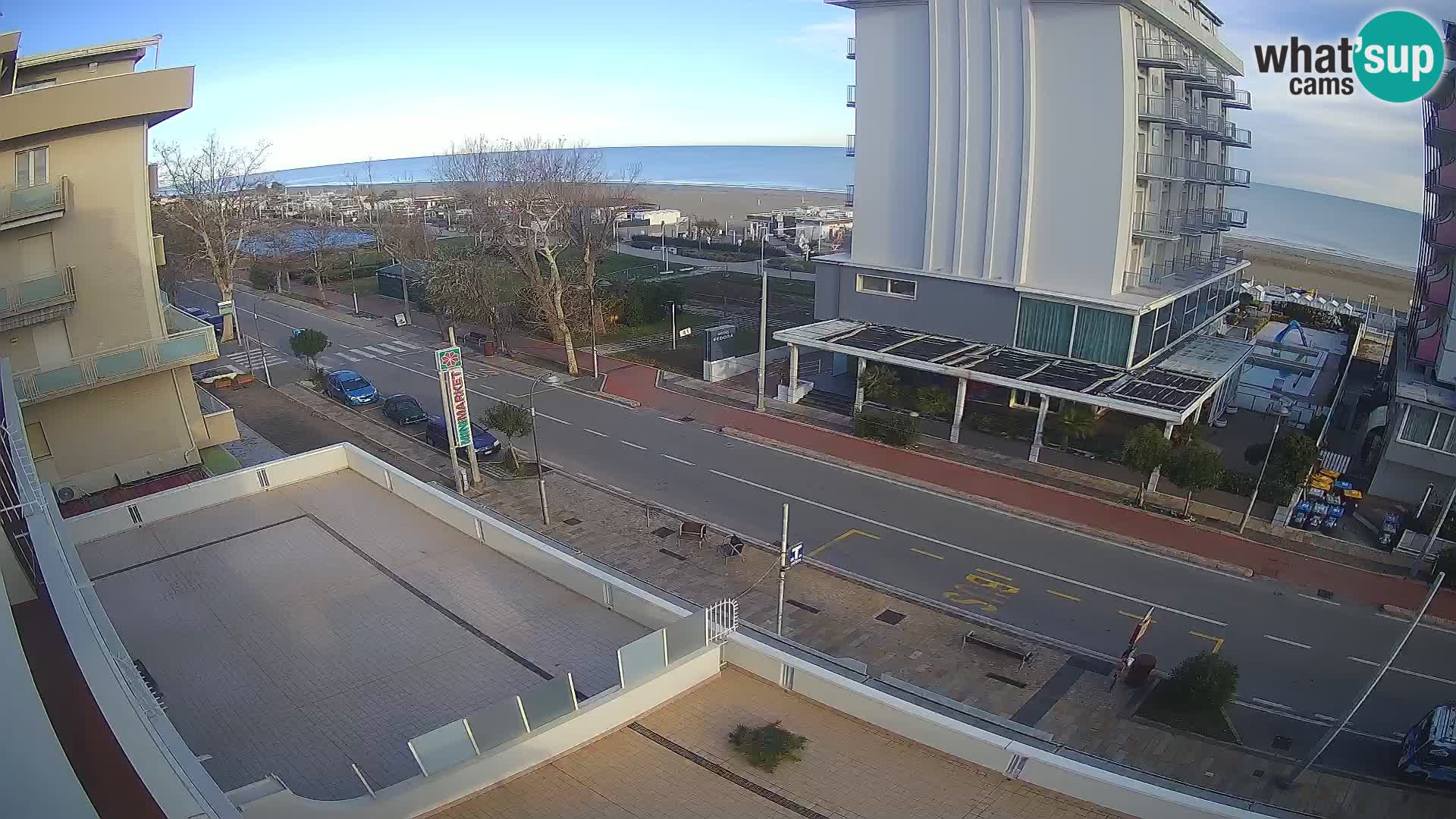 Riccione Webcam Strand und Gärten La Malfa – Bagni Oreste Strand 115