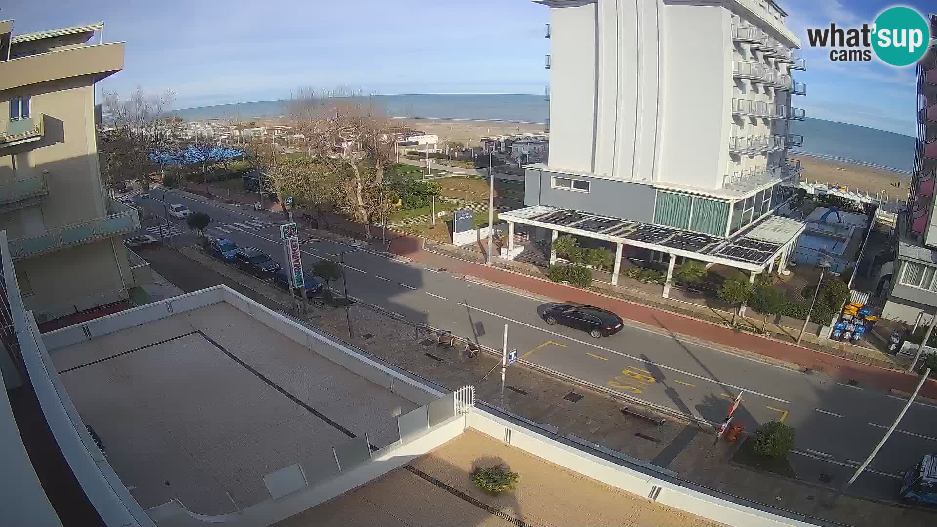 Riccione webcam playa y jardines La Malfa – Playa Bagni Oreste 115