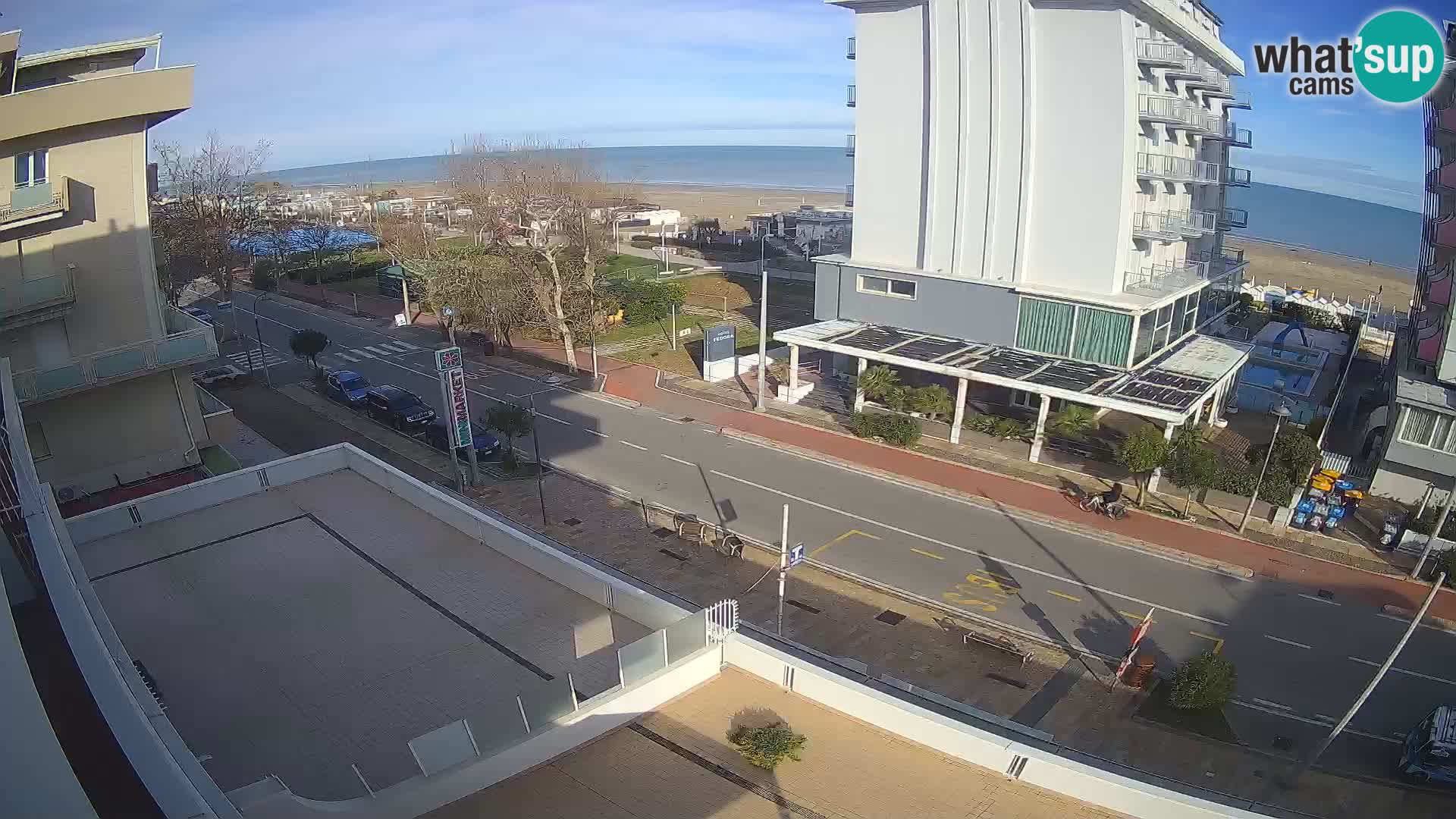 Riccione webcam plage et jardins La Malfa – Bagni Oreste plage 115