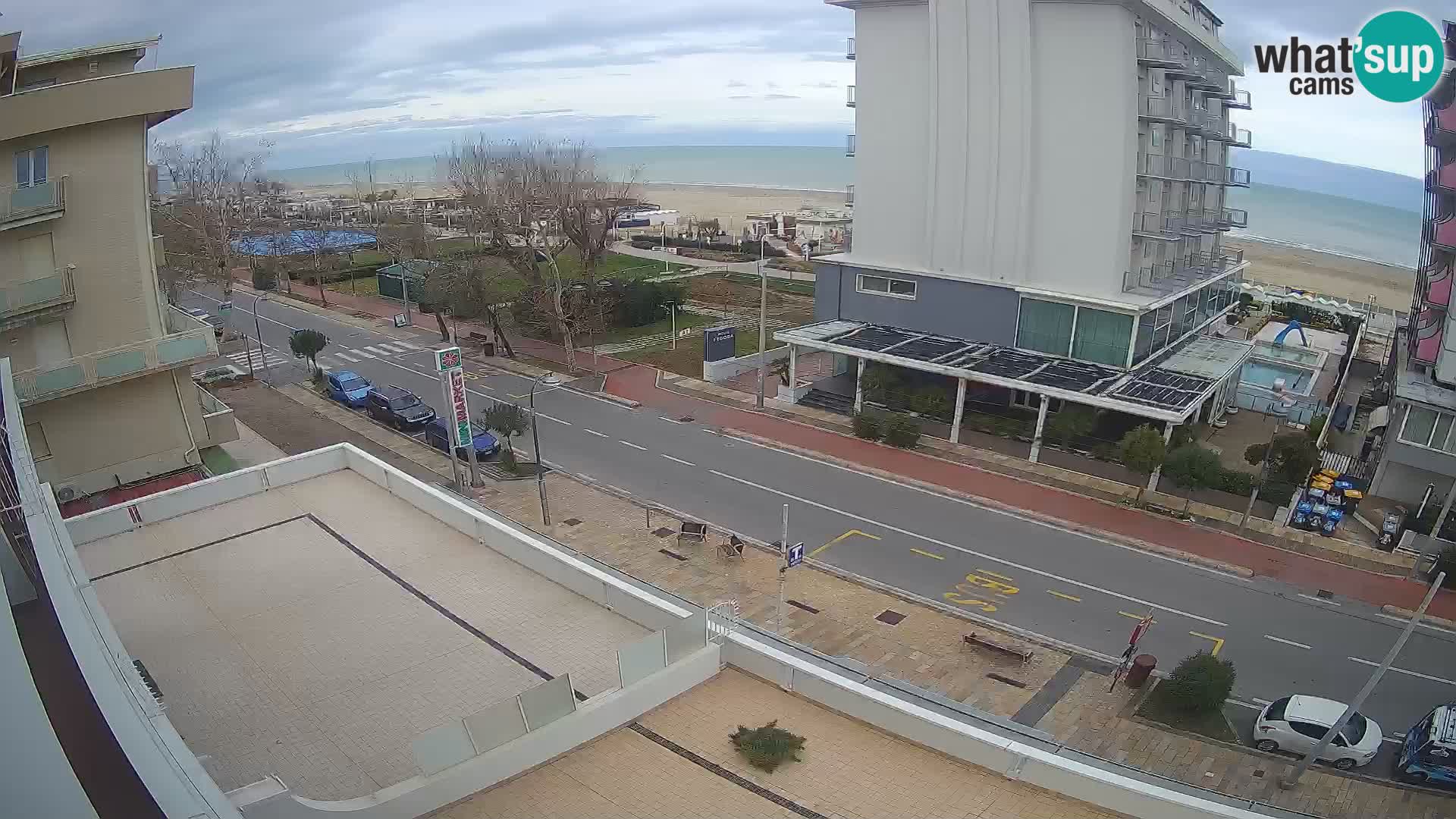 Riccione webcam playa y jardines La Malfa – Playa Bagni Oreste 115