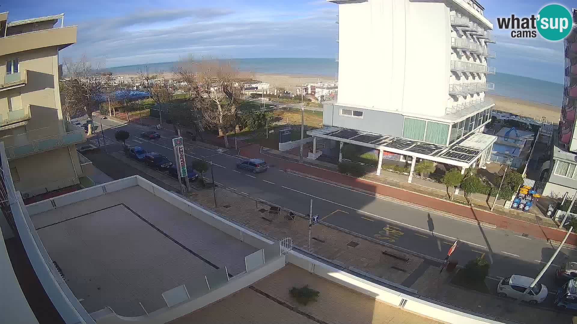 Riccione webcam plage et jardins La Malfa – Bagni Oreste plage 115