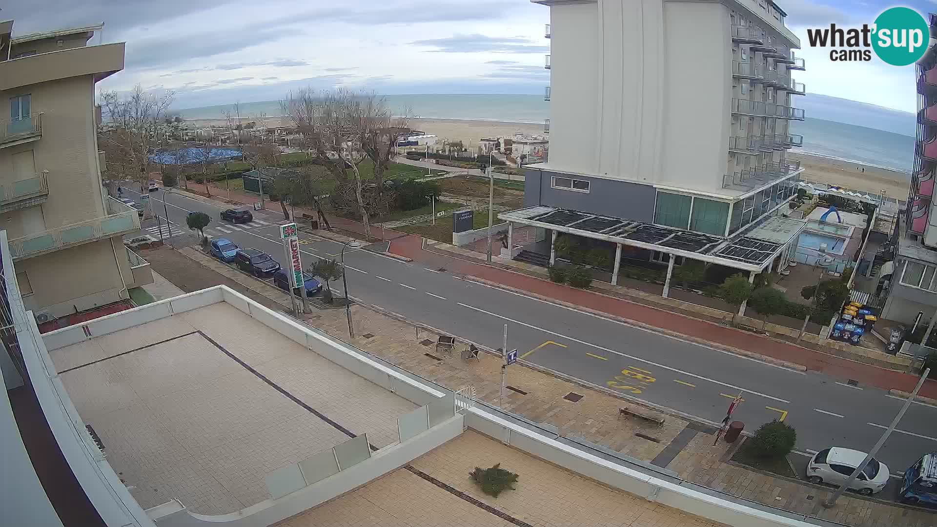 Riccione webcam playa y jardines La Malfa – Playa Bagni Oreste 115