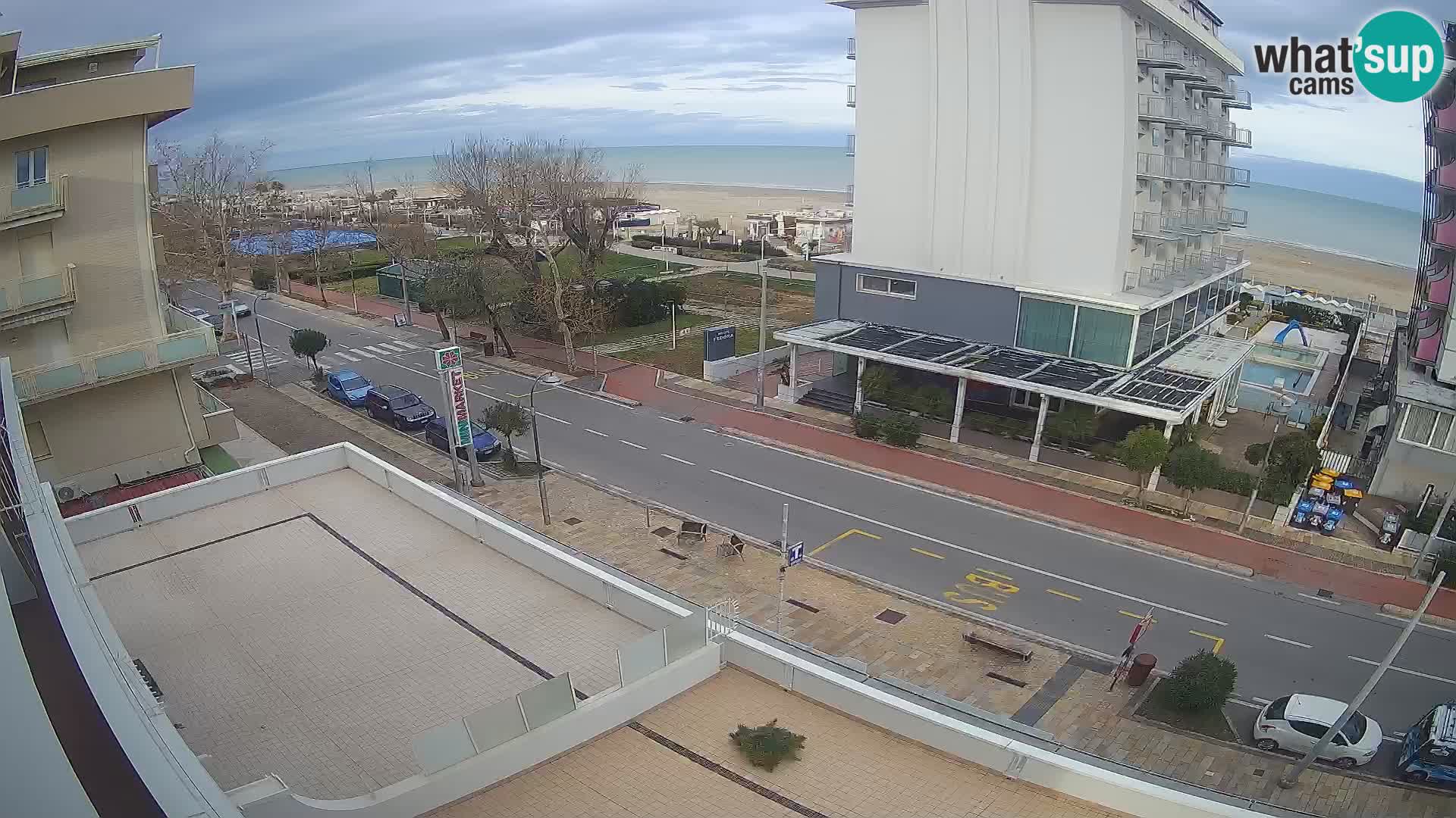 Riccione Webcam Strand und Gärten La Malfa – Bagni Oreste Strand 115