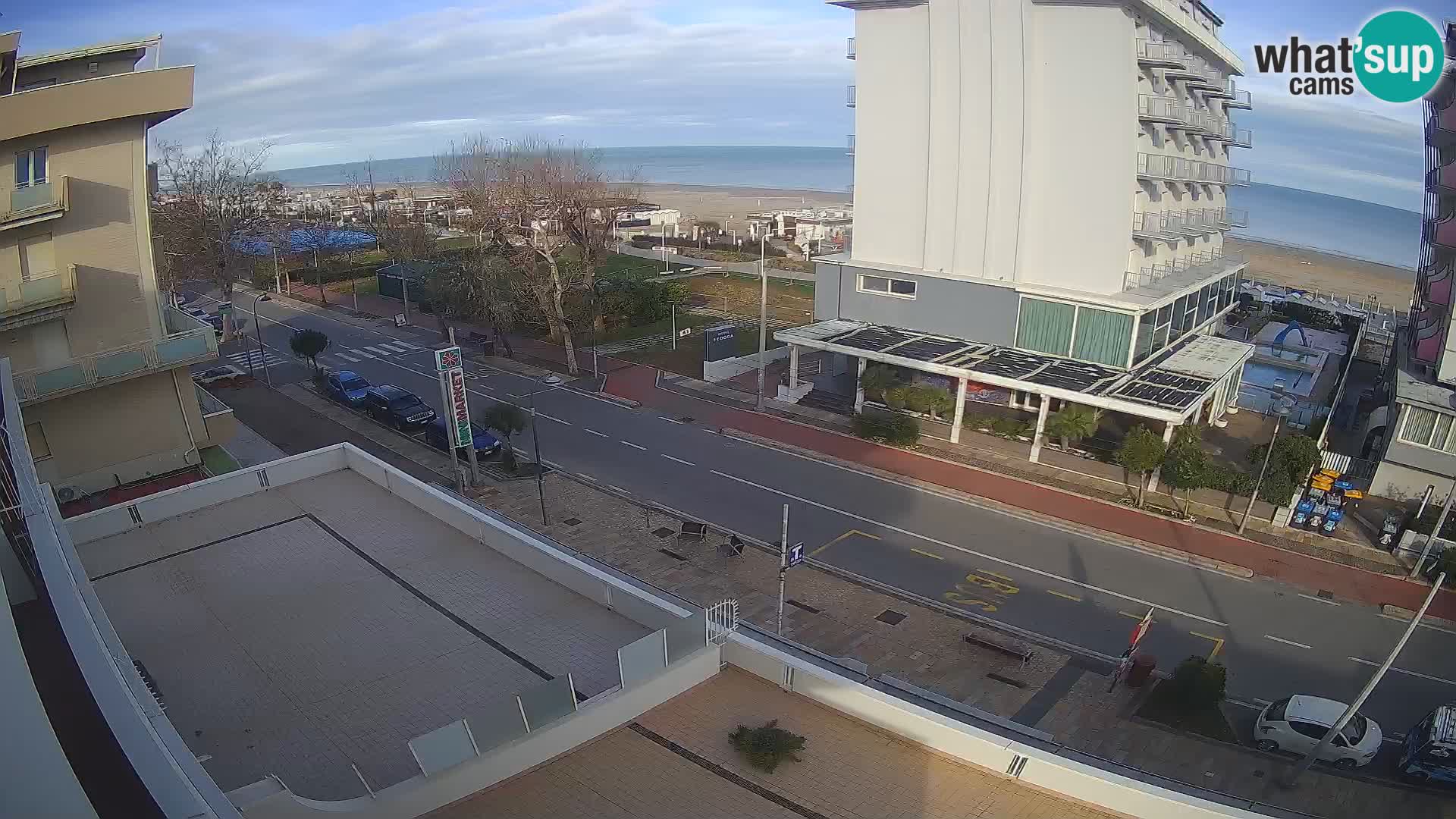 Riccione webcam playa y jardines La Malfa – Playa Bagni Oreste 115