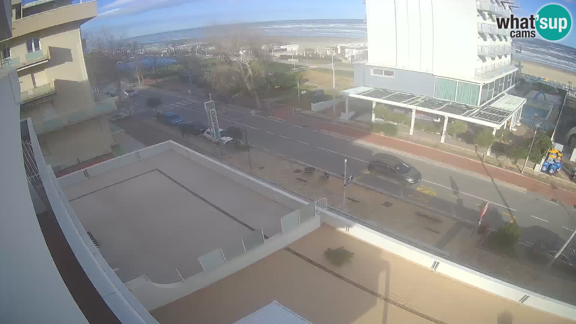 Riccione webcam playa y jardines La Malfa – Playa Bagni Oreste 115