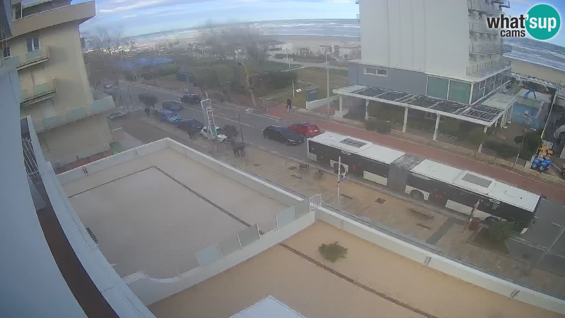 Riccione webcam plage et jardins La Malfa – Bagni Oreste plage 115