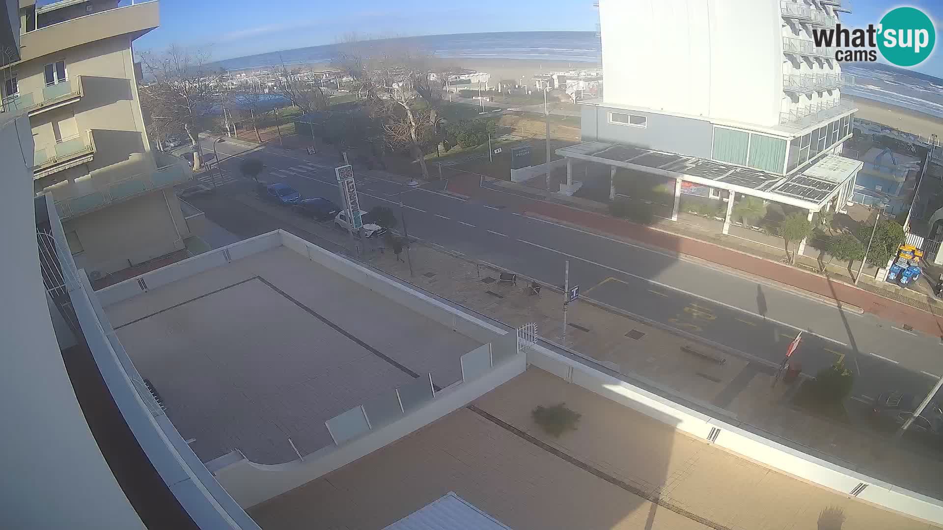 Riccione Webcam Strand und Gärten La Malfa – Bagni Oreste Strand 115