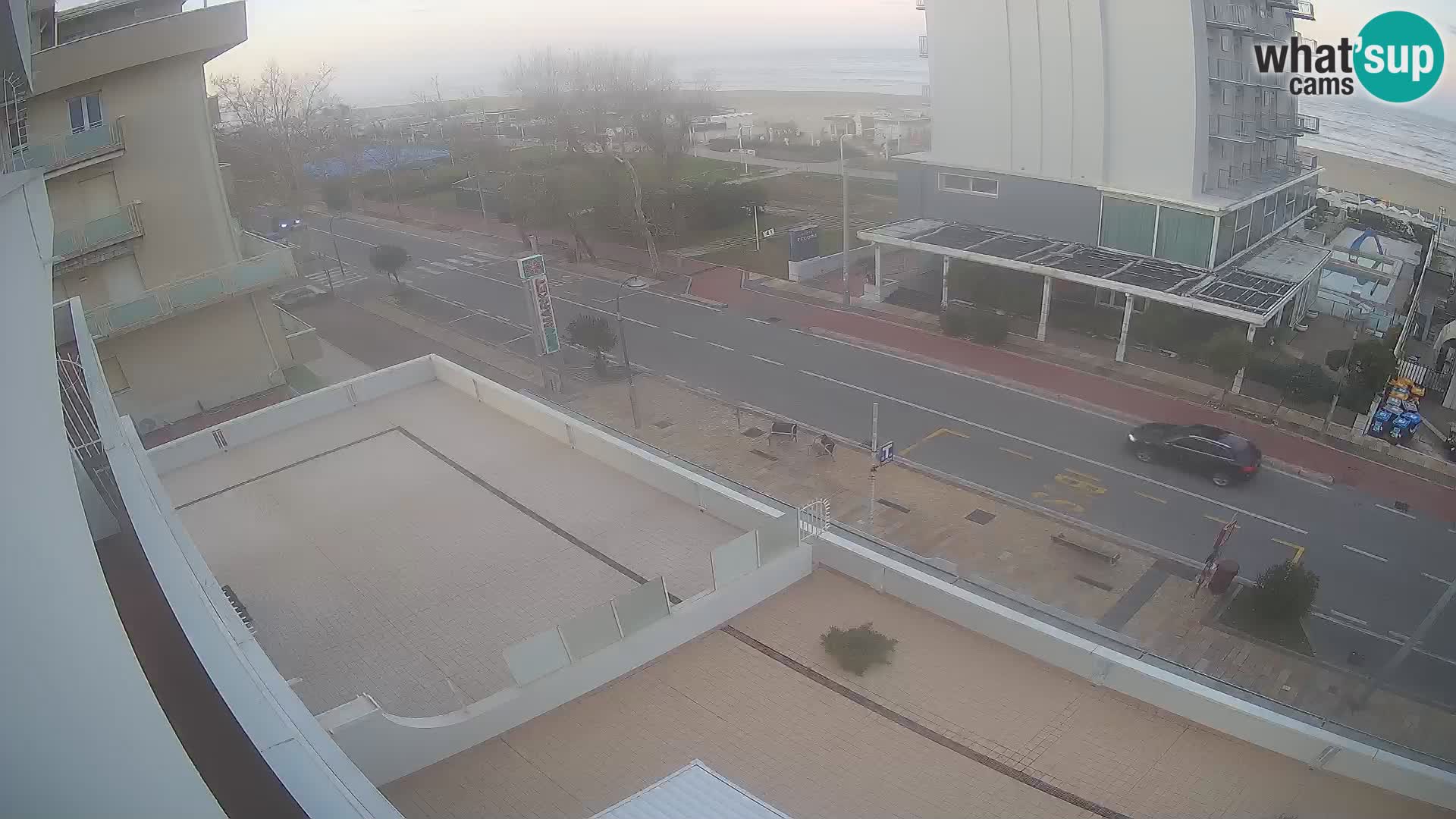 Riccione webcam plage et jardins La Malfa – Bagni Oreste plage 115