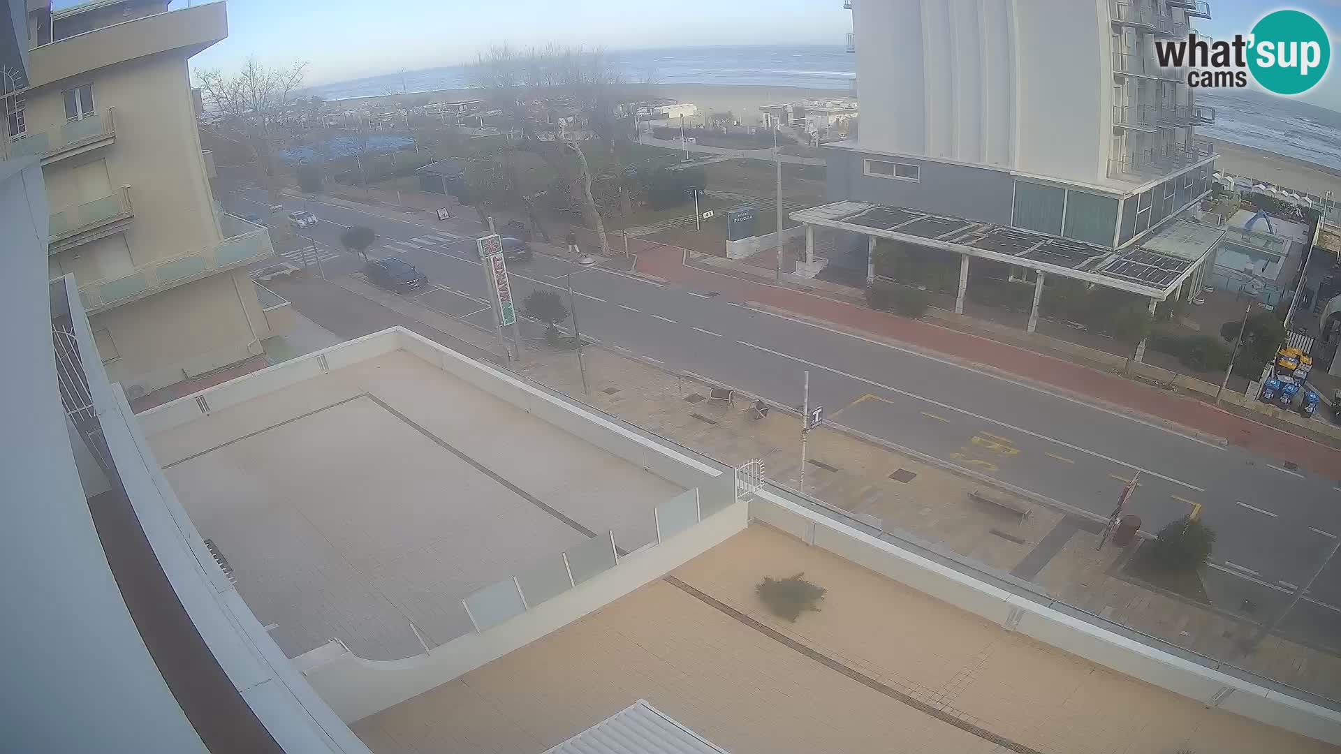 Riccione webcam plage et jardins La Malfa – Bagni Oreste plage 115