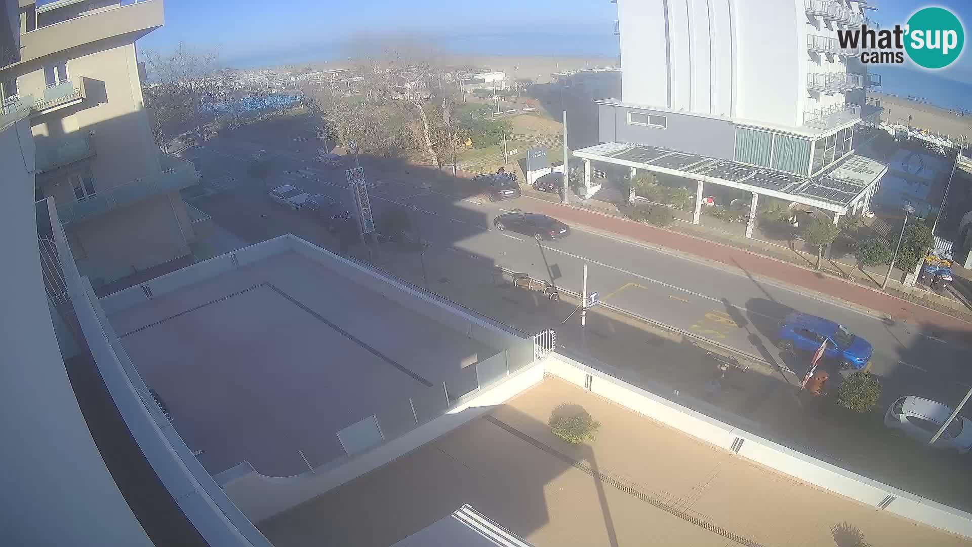 Riccione webcam playa y jardines La Malfa – Playa Bagni Oreste 115