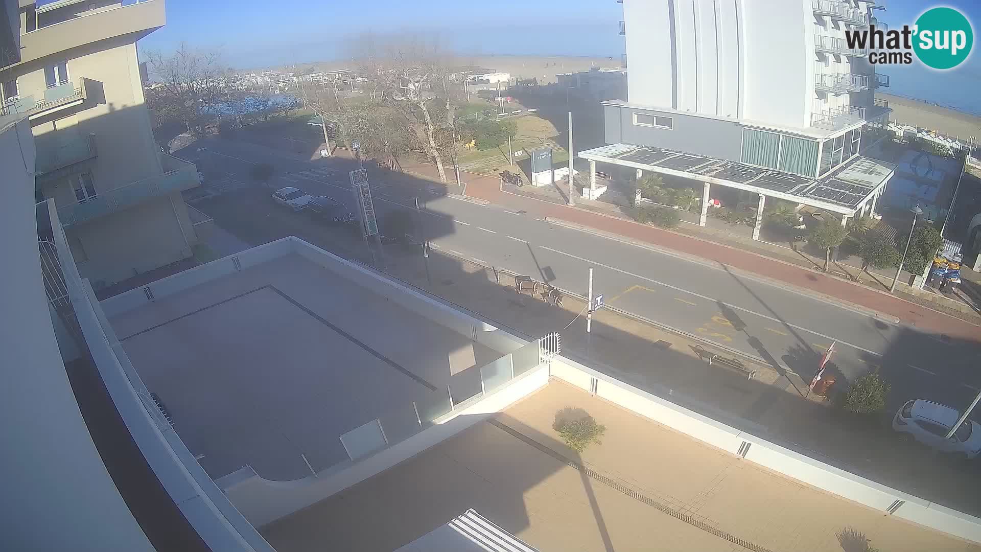 Riccione webcam plage et jardins La Malfa – Bagni Oreste plage 115