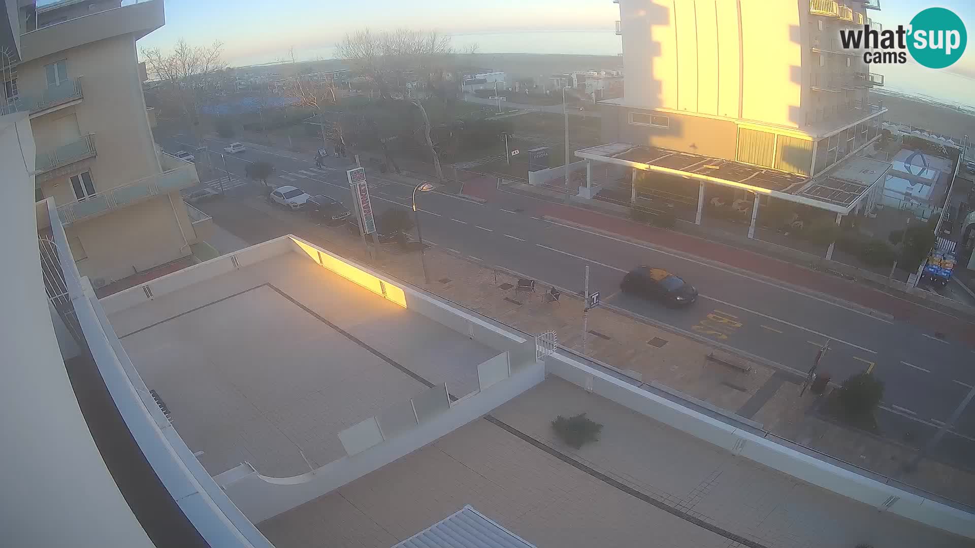 Riccione webcam plage et jardins La Malfa – Bagni Oreste plage 115