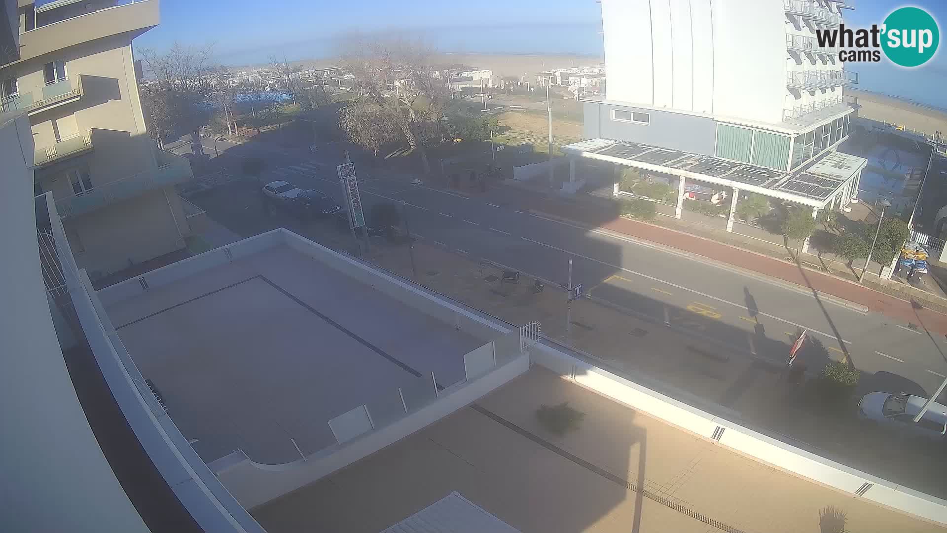 Riccione webcam plage et jardins La Malfa – Bagni Oreste plage 115