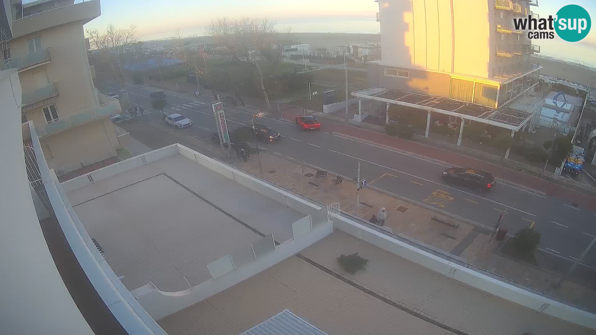 Riccione webcam playa y jardines La Malfa – Playa Bagni Oreste 115