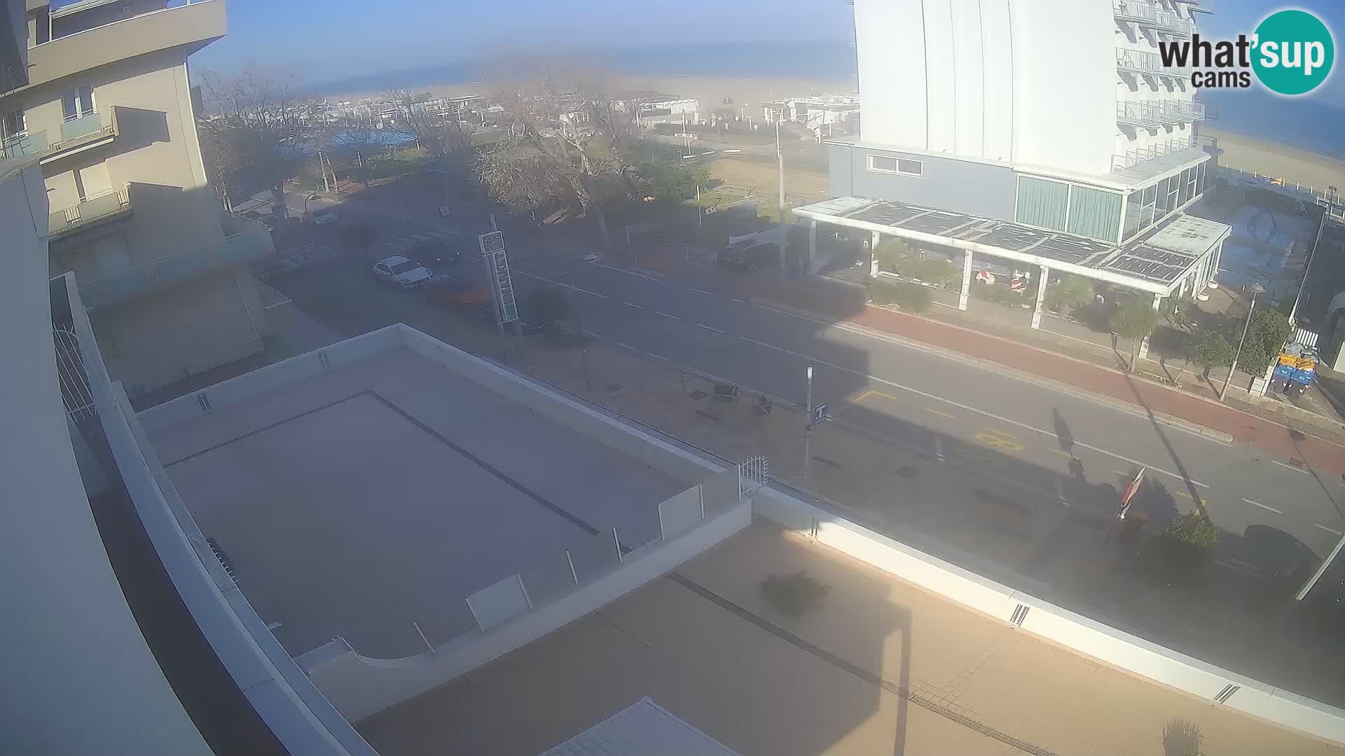 Riccione webcam playa y jardines La Malfa – Playa Bagni Oreste 115