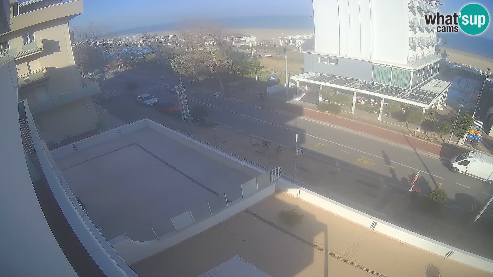 Riccione webcam plage et jardins La Malfa – Bagni Oreste plage 115