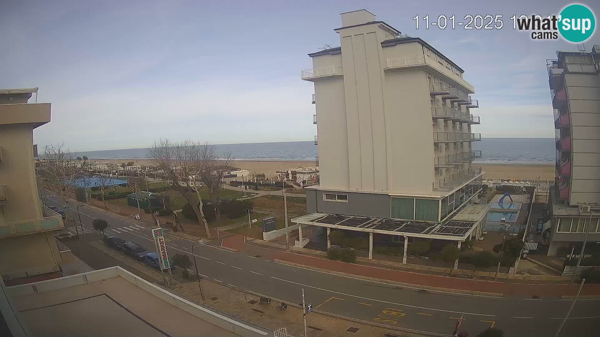 Riccione webcam plage et jardins La Malfa – Bagni Oreste plage 115