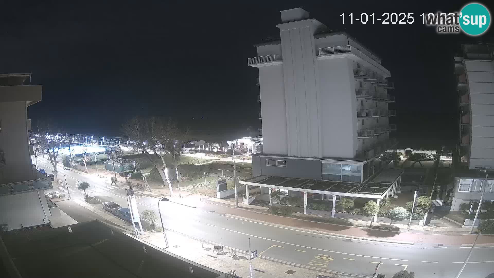 Riccione webcam plage et jardins La Malfa – Bagni Oreste plage 115