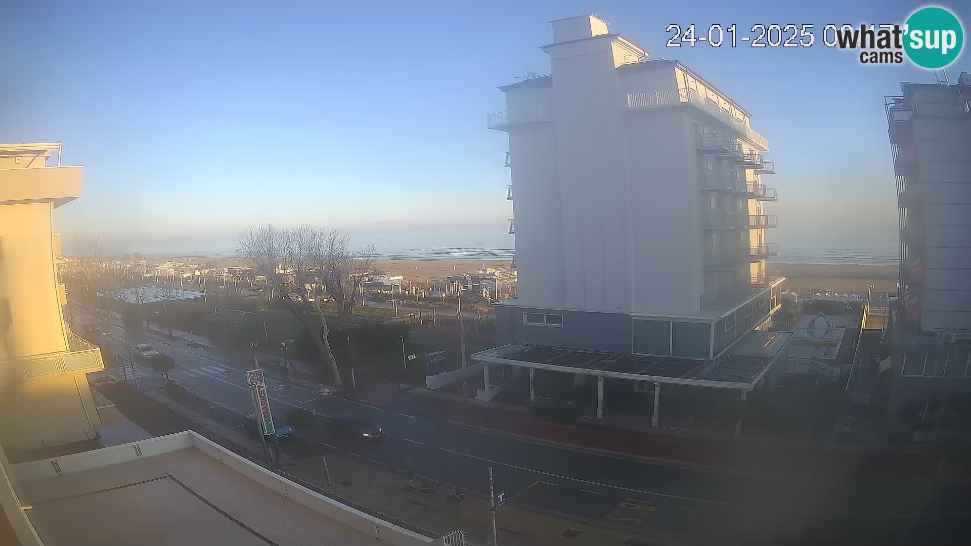 Riccione webcam playa y jardines La Malfa – Playa Bagni Oreste 115