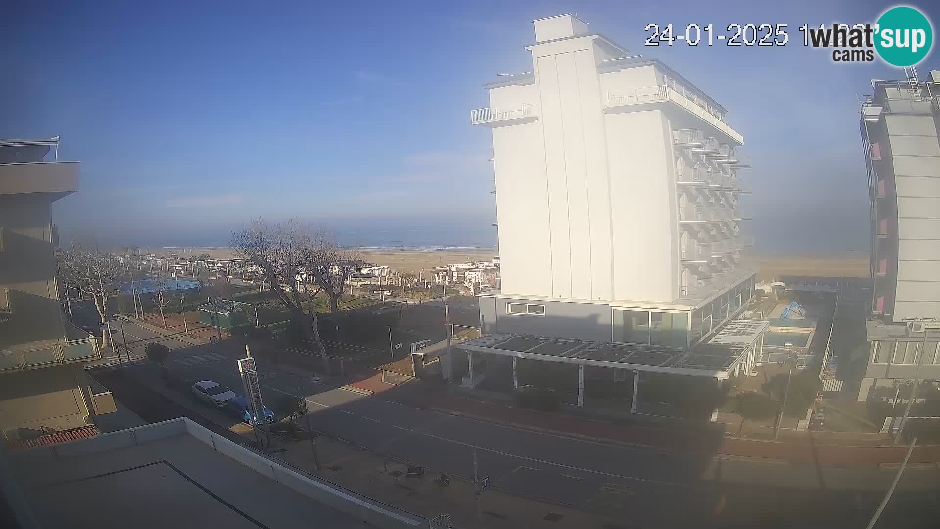 Riccione webcam plage et jardins La Malfa – Bagni Oreste plage 115