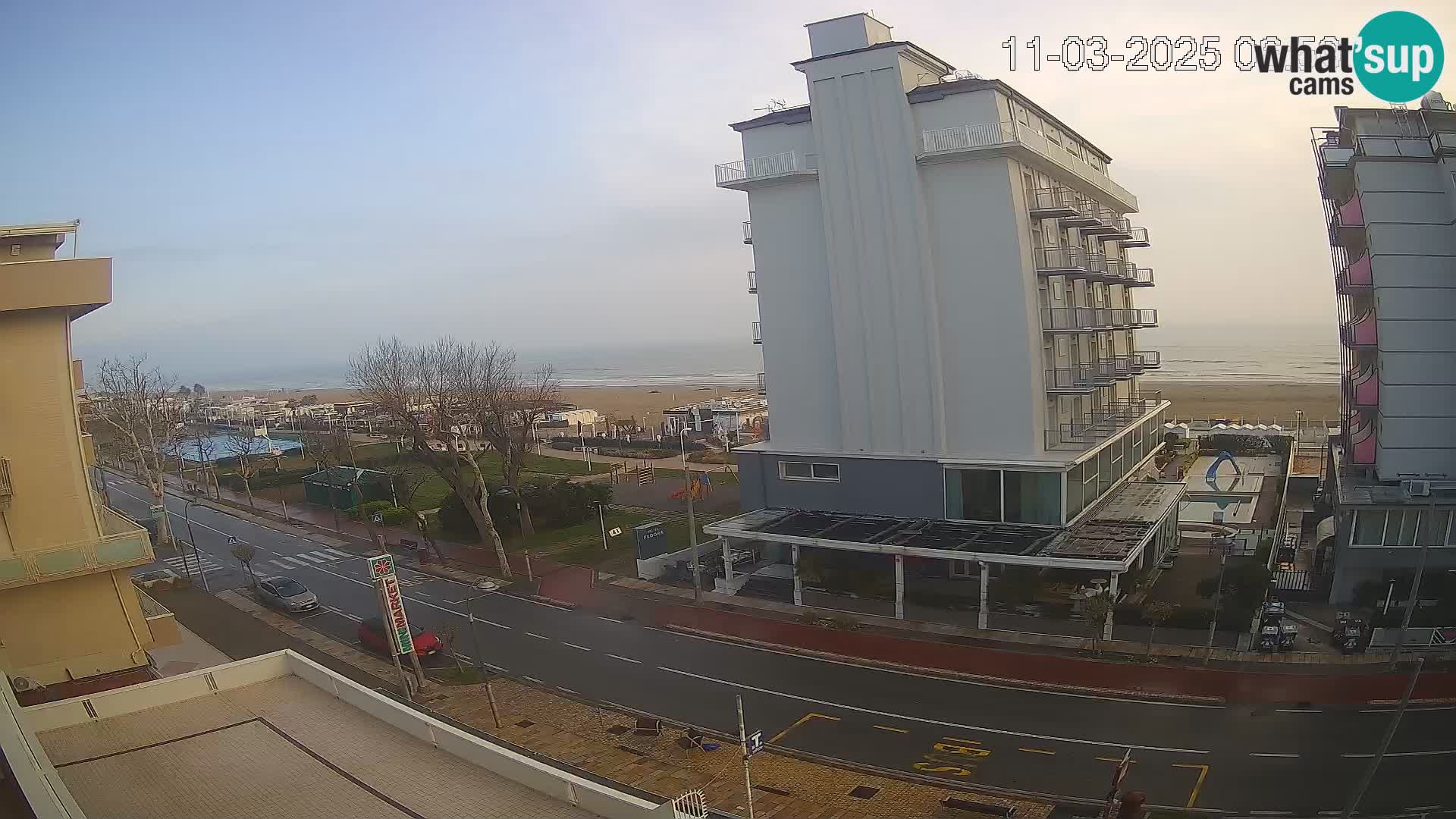 Riccione webcam playa y jardines La Malfa – Playa Bagni Oreste 115