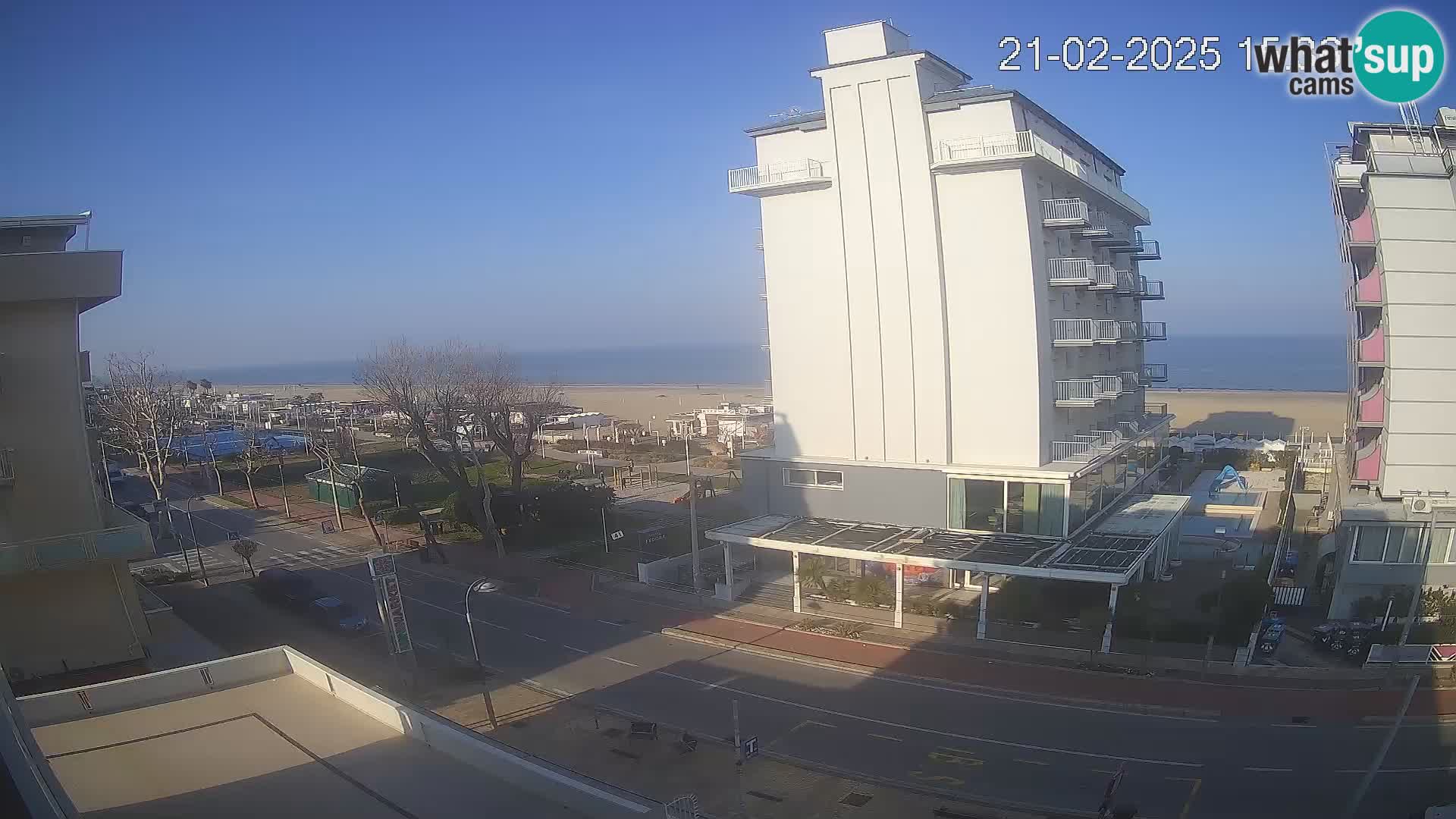 Riccione webcam playa y jardines La Malfa – Playa Bagni Oreste 115