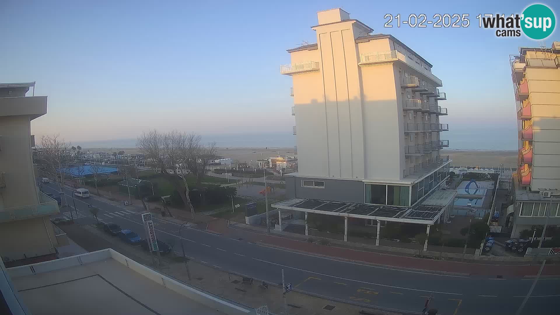 Riccione webcam plage et jardins La Malfa – Bagni Oreste plage 115