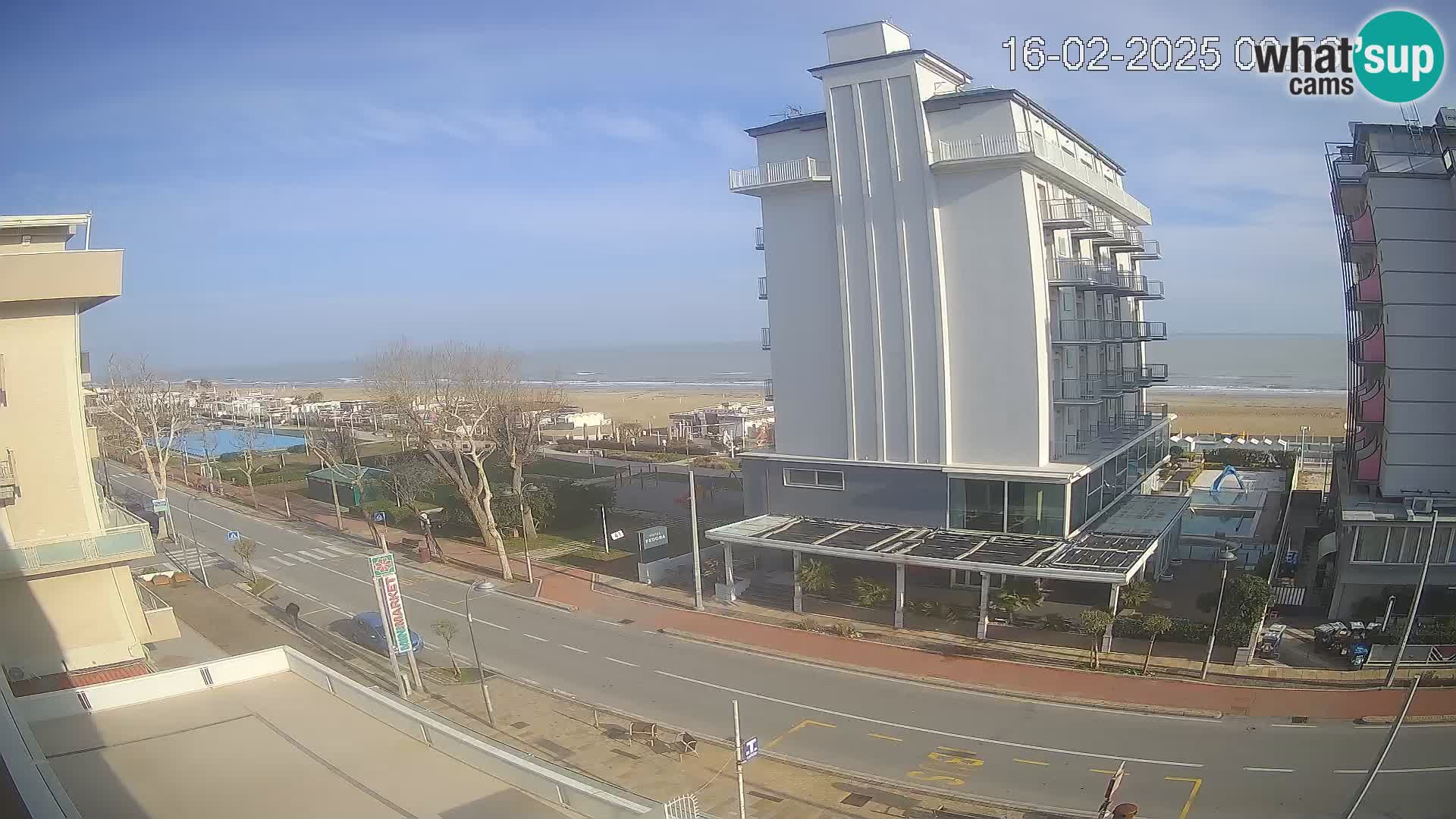 Riccione webcam plage et jardins La Malfa – Bagni Oreste plage 115