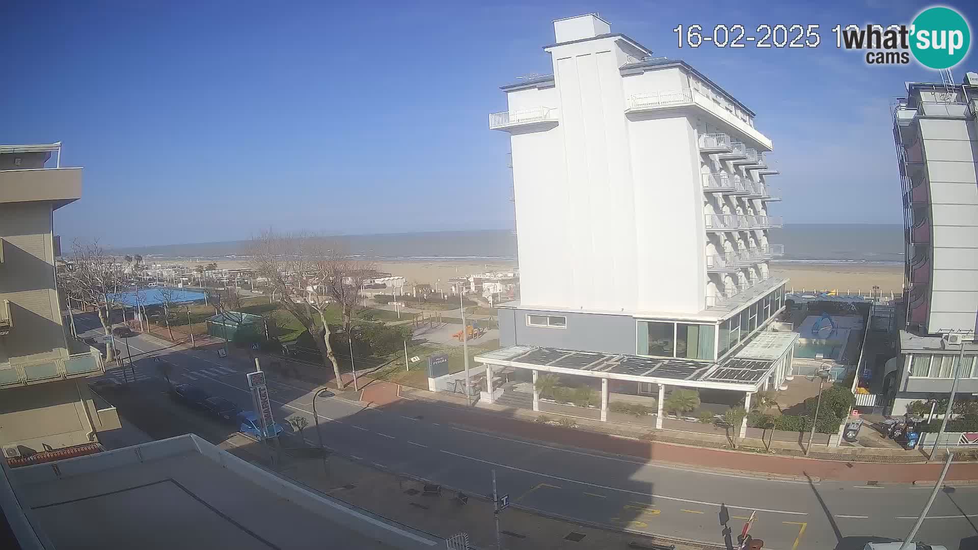 Riccione webcam plage et jardins La Malfa – Bagni Oreste plage 115