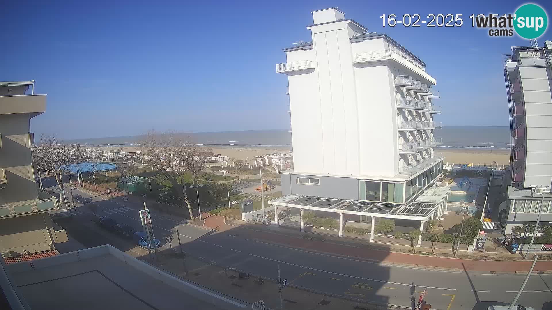 Riccione webcam playa y jardines La Malfa – Playa Bagni Oreste 115