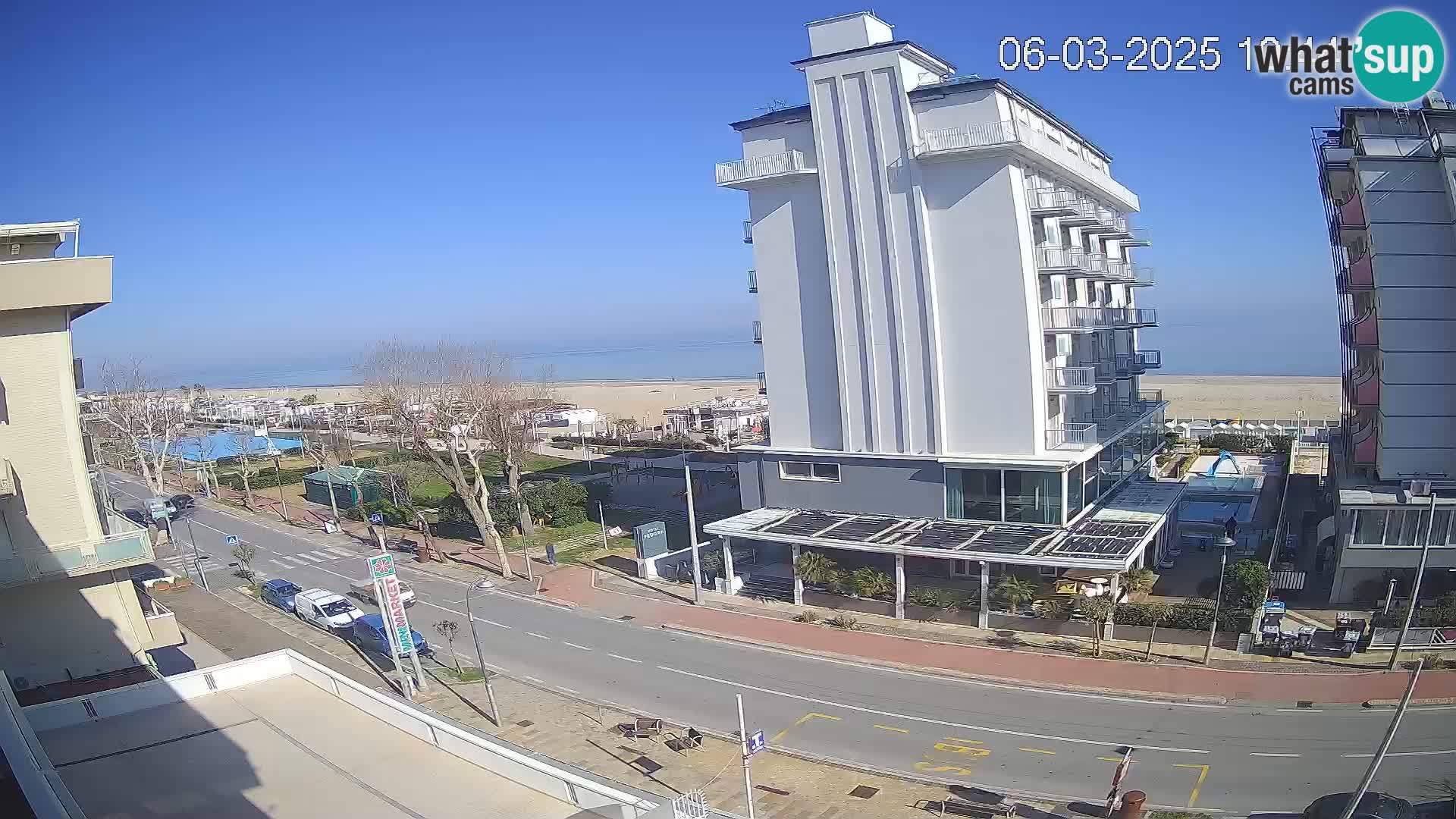 Riccione Webcam Strand und Gärten La Malfa – Bagni Oreste Strand 115