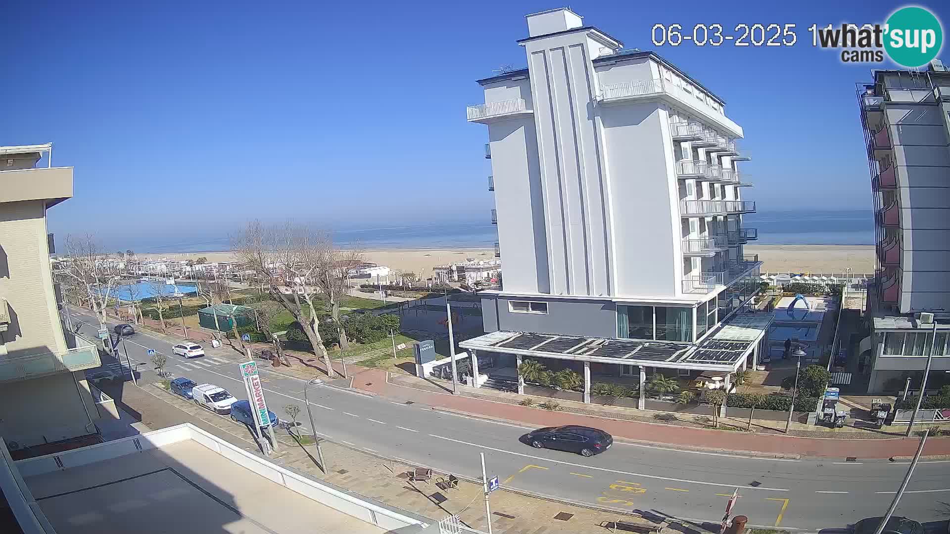 Riccione webcam plage et jardins La Malfa – Bagni Oreste plage 115