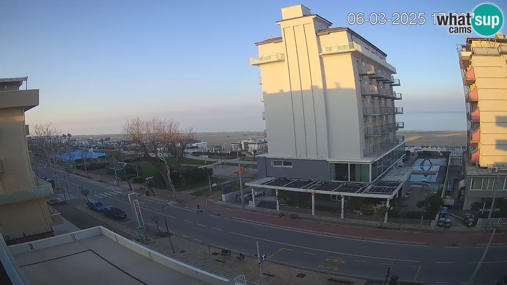 Riccione webcam playa y jardines La Malfa – Playa Bagni Oreste 115