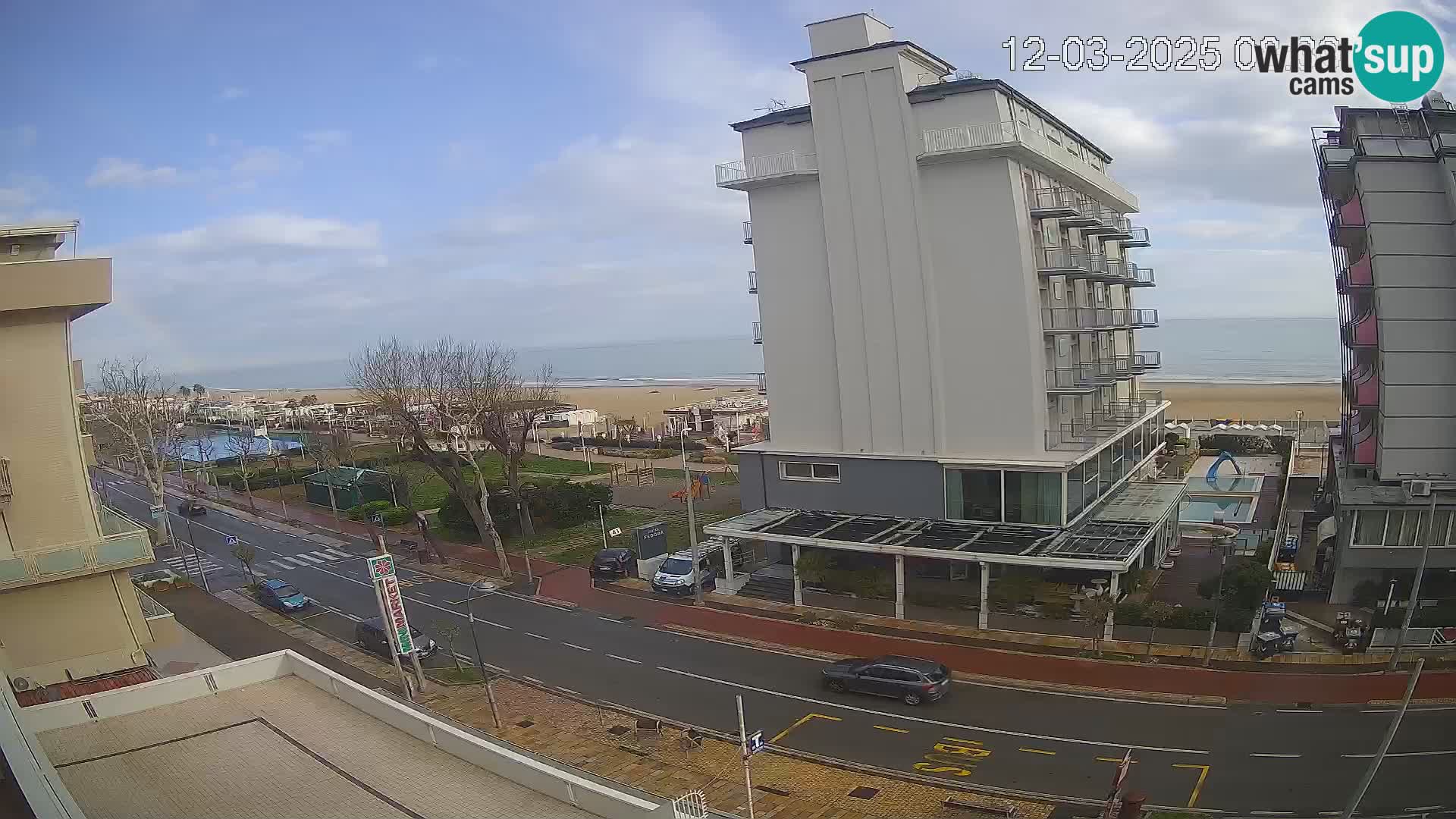 Riccione webcam plage et jardins La Malfa – Bagni Oreste plage 115