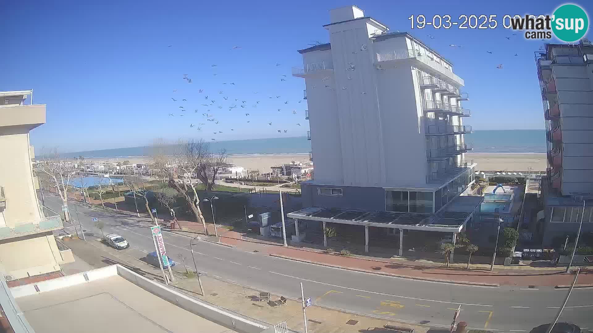 Riccione webcam playa y jardines La Malfa – Playa Bagni Oreste 115